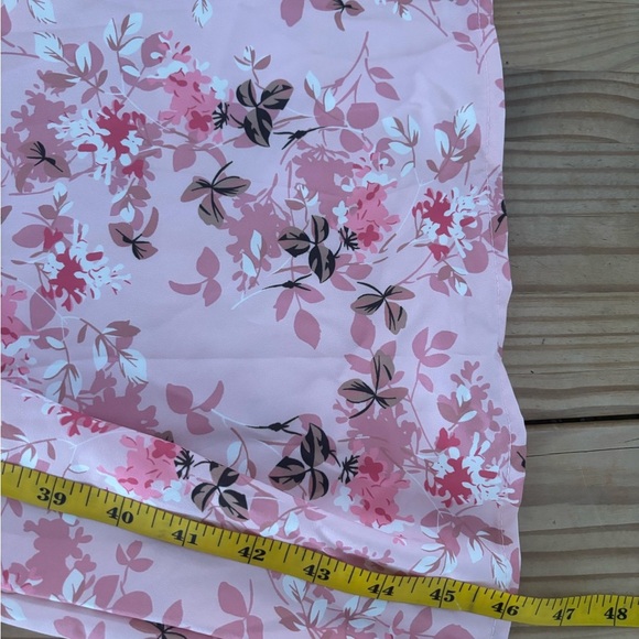 SHEIN Pink Floral Midi Dress - Picture 8 of 9